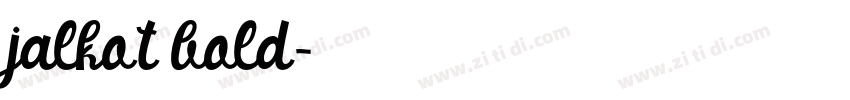 jalkot bold字体转换